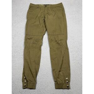 Publish Pants Mens 34x30 Green Chino Jogger Cuffed Elastic Hem Casual Polyester